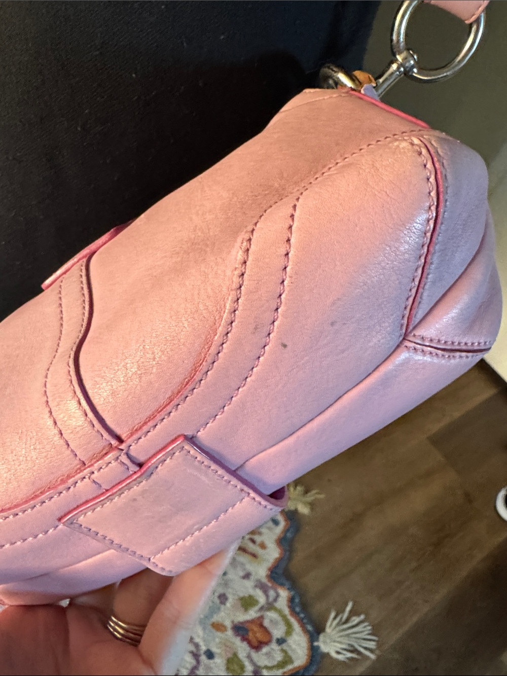 Coach y2k 3683 Soho leather crossbody bag baby pink RARE 💕 - Picture 9 of 16